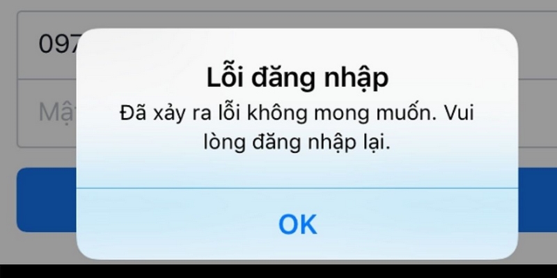 Lỗi kỹ thuật khi đăng nhập nhà cái Kingbet86